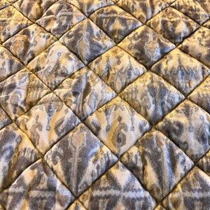 Beautiful Pottery Barn Cream, Ikat velvet king size pillow cases. EUC